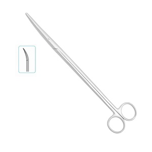 Ножницы для рассечения мягких тканей в глубокой полости вертикально-изогнутые, 230 мм (Operating)